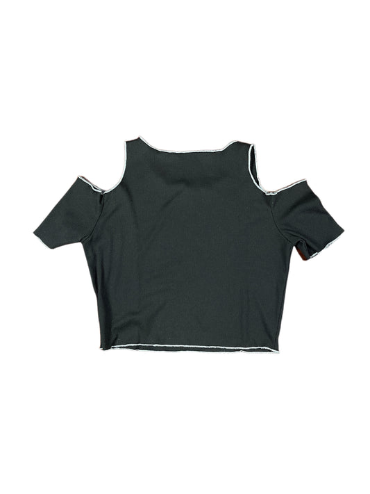 Y2k Dazy Short Sleeve Top Black - M