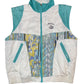 Vintage Madison Sport Vest White Turquoise - M