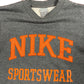 Vintage 2000s Nike Sweatshirt Spellout Gray S