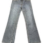 Y2k Lee Low Waist Flared Denim Pants Blue - M