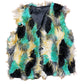 Pinkline Fake Fur Vest Multicolor - S