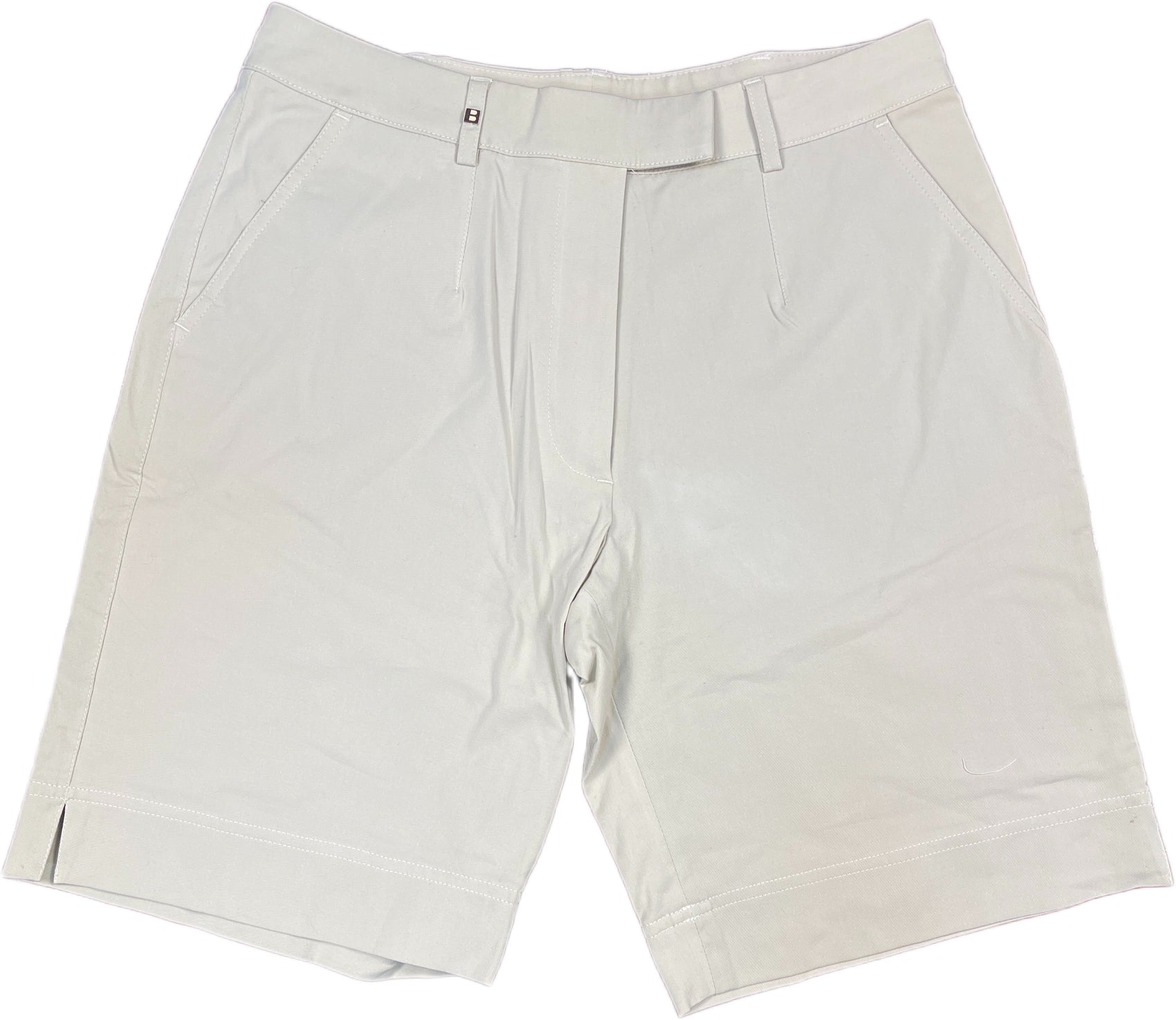 Vintage Bally Bermuda Shorts Creme Cotton Blend M