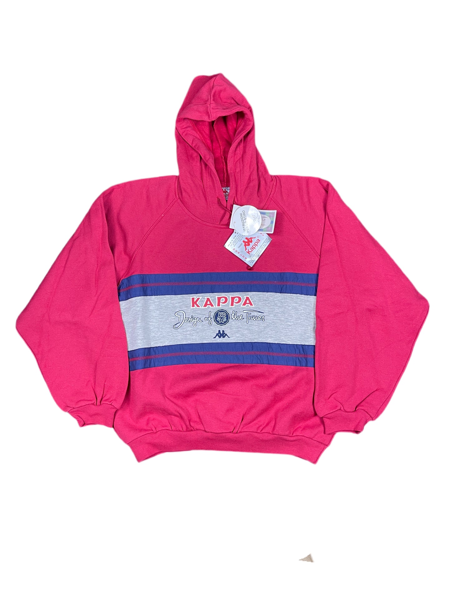 Vintage Kappa 90s Hoodie Red - S
