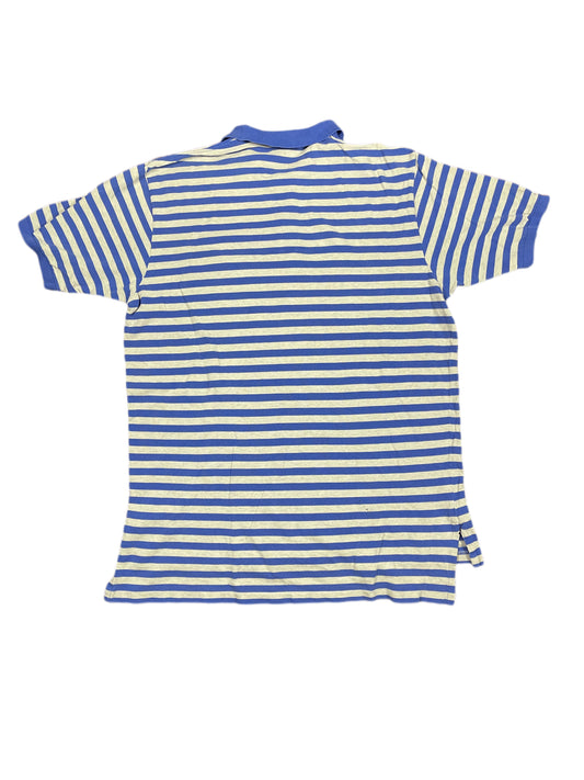 Vintage Polo Sport Ralph Lauren 1990s Polo Shirt Striped Blue Gray - XXL