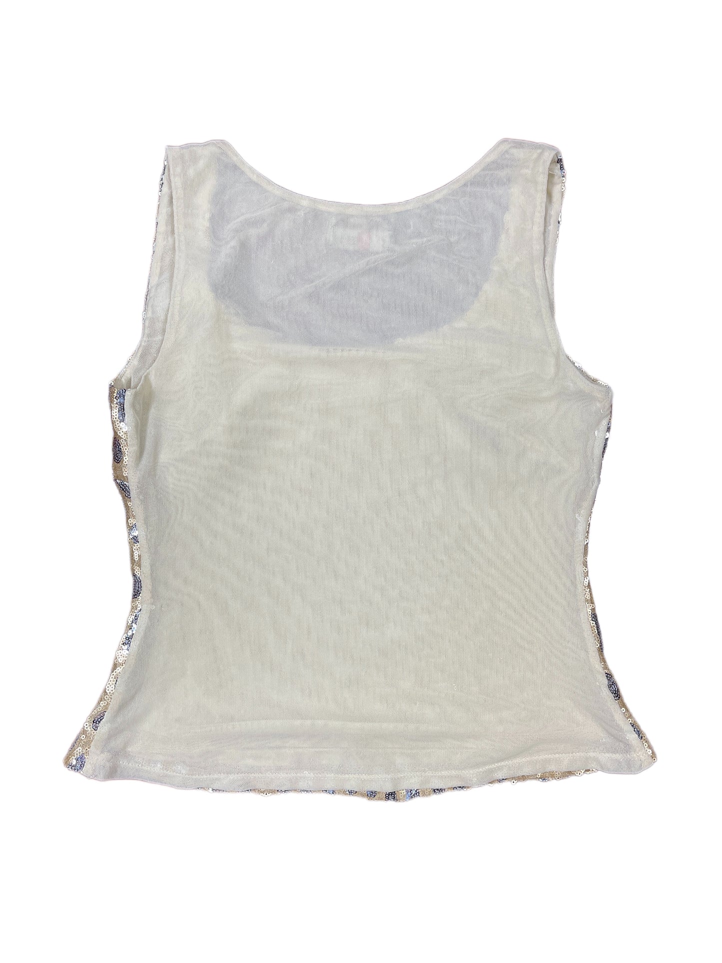 Y2k Extesa Sleeveless Top Beige - M