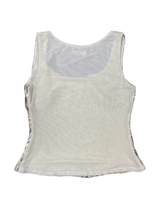 Y2k Extesa Sleeveless Top Beige - M