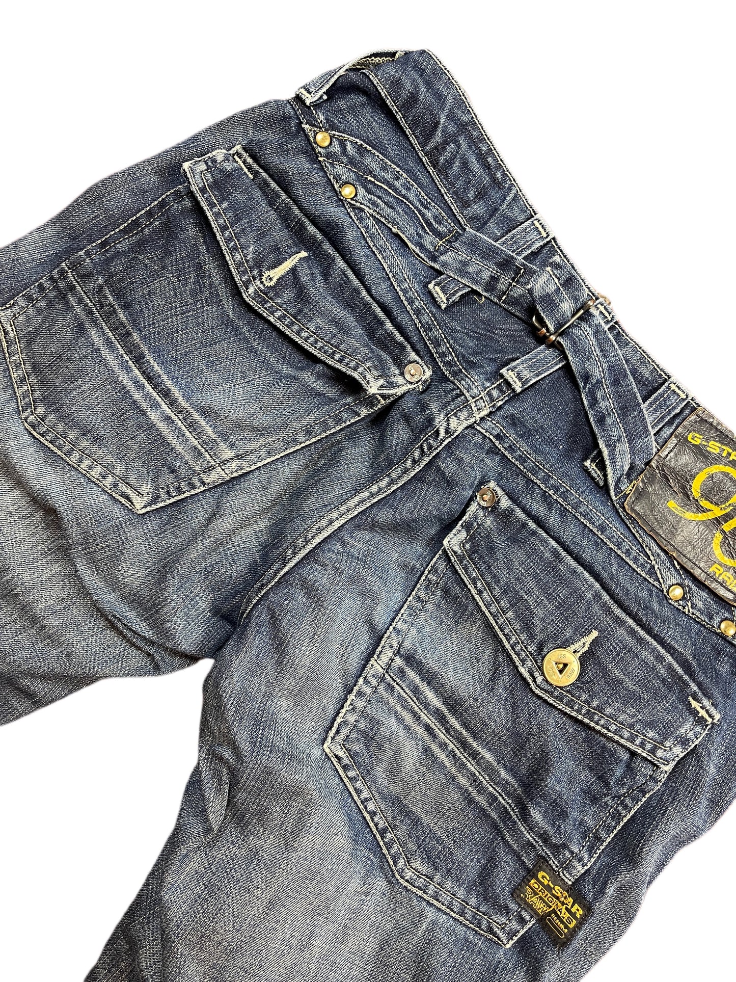 Y2k G-Star Low Waist Opium Skinny Denim Pants Blue - M/L