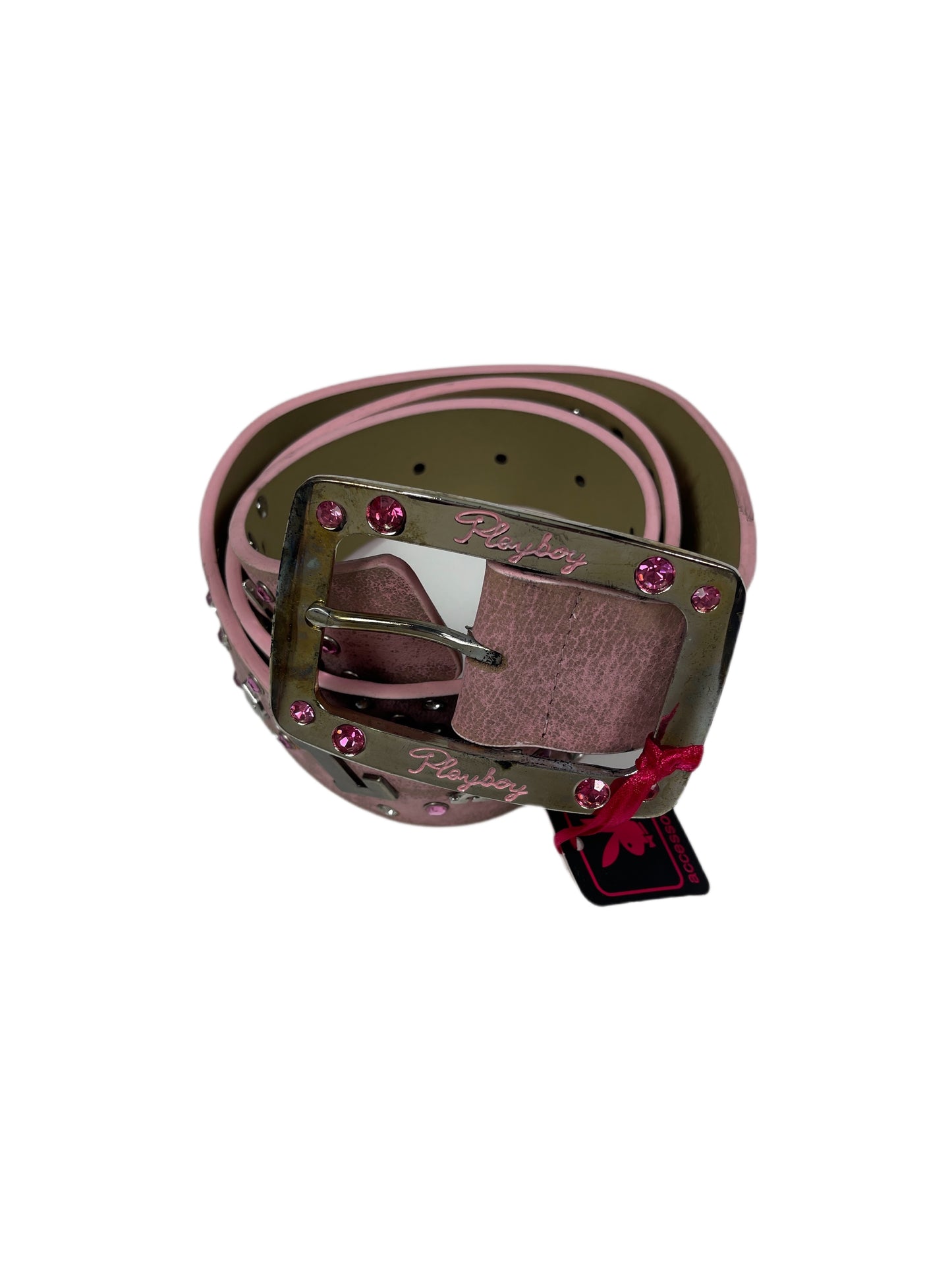 Y2k Playboy Belt Pink 2004