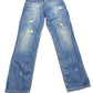 Y2k Sicko19 Bootcut Denim Pants Blue - M