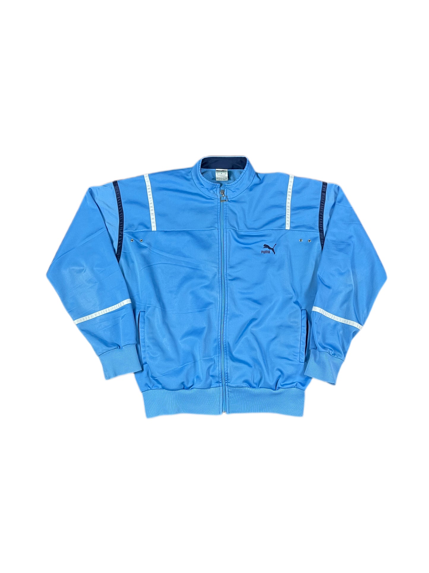 Vintage Puma Track Jacket Baby Blue - L