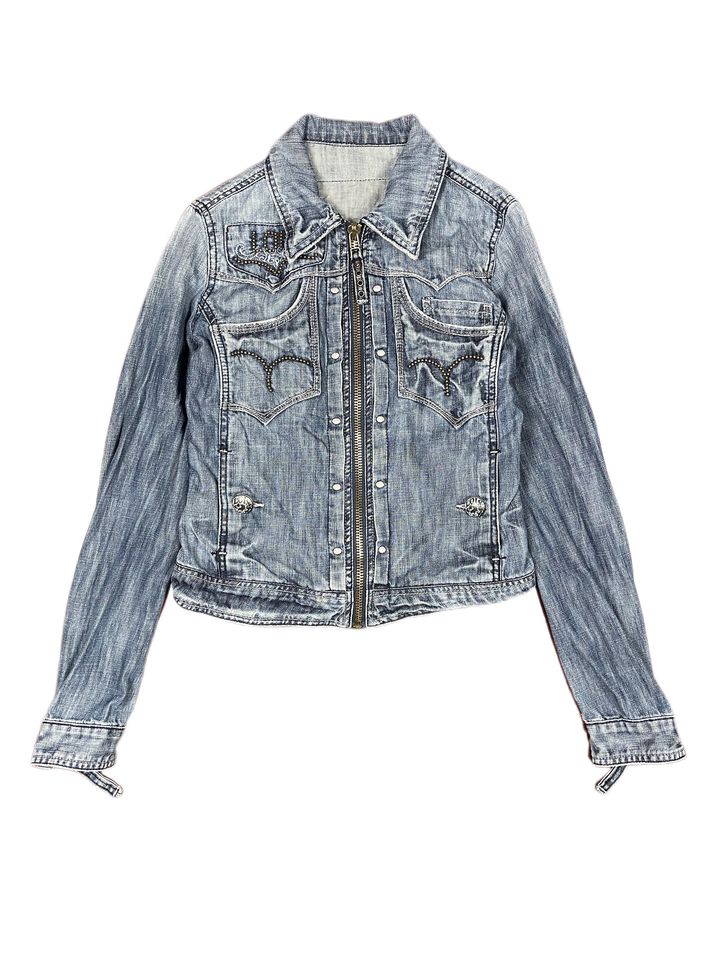 Y2k Lois Denim Jacket Blue - S