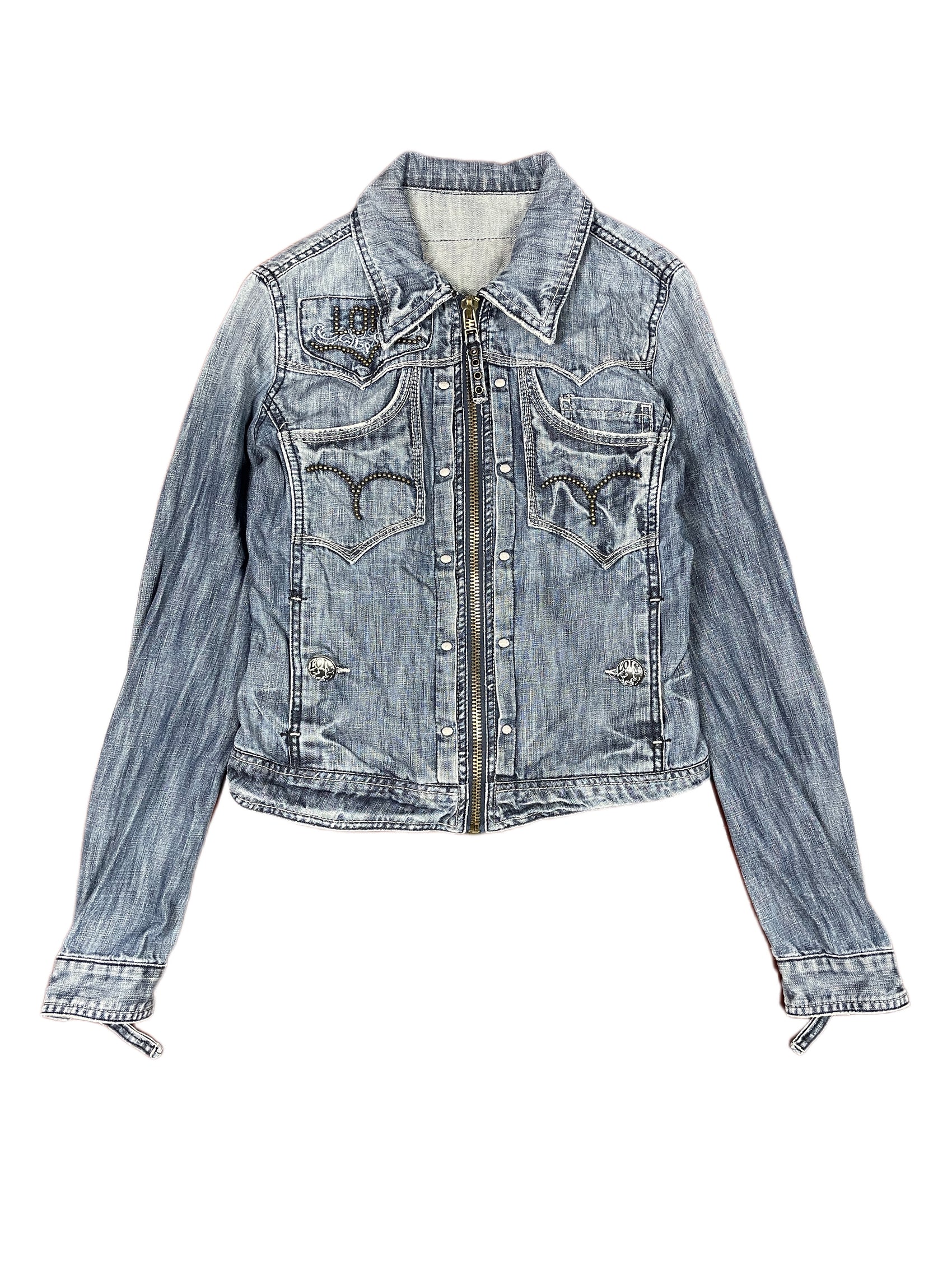 Y2k Lois Denim Jacket Blue - S