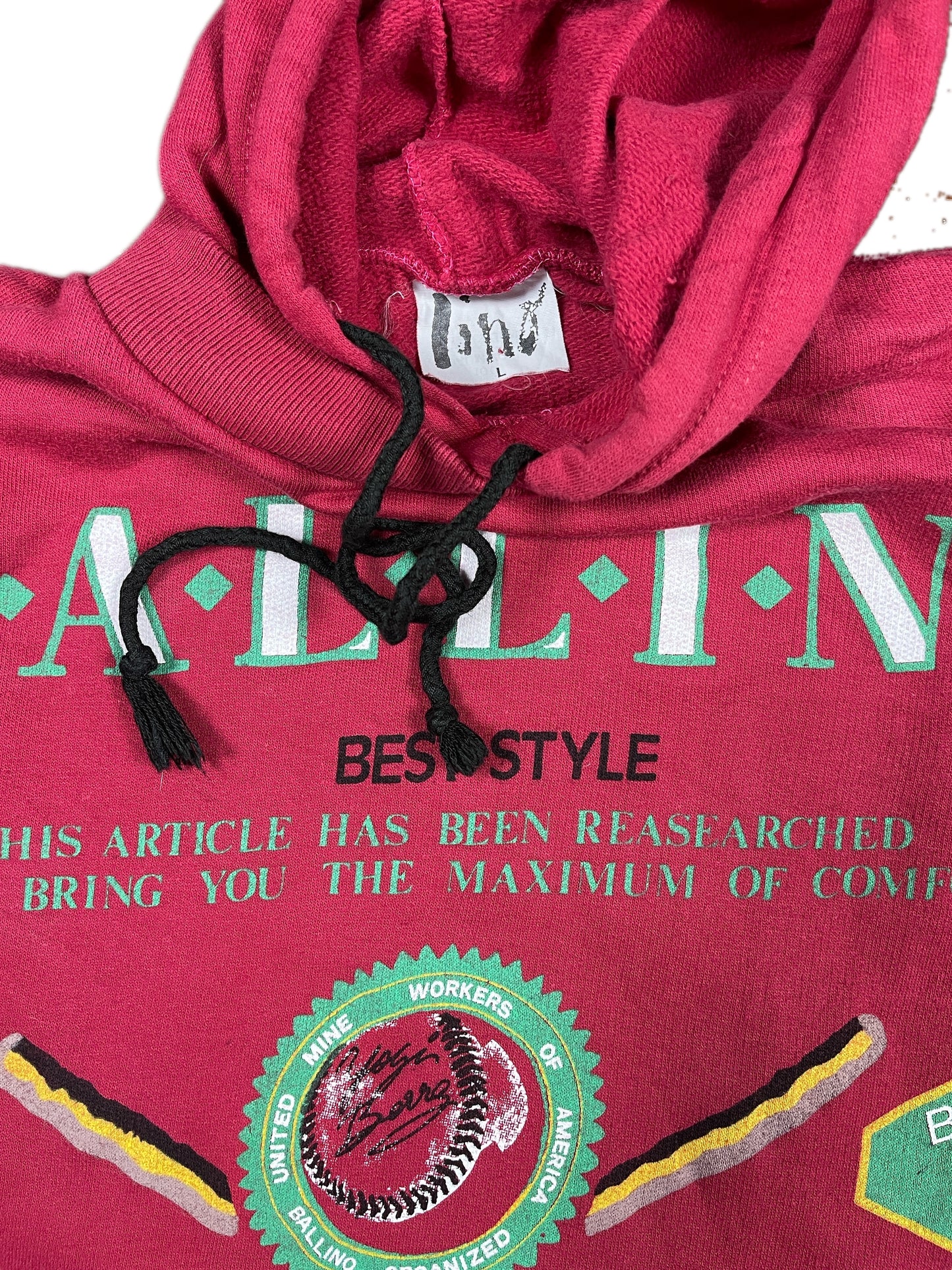 Vintage Hoodie Red - M