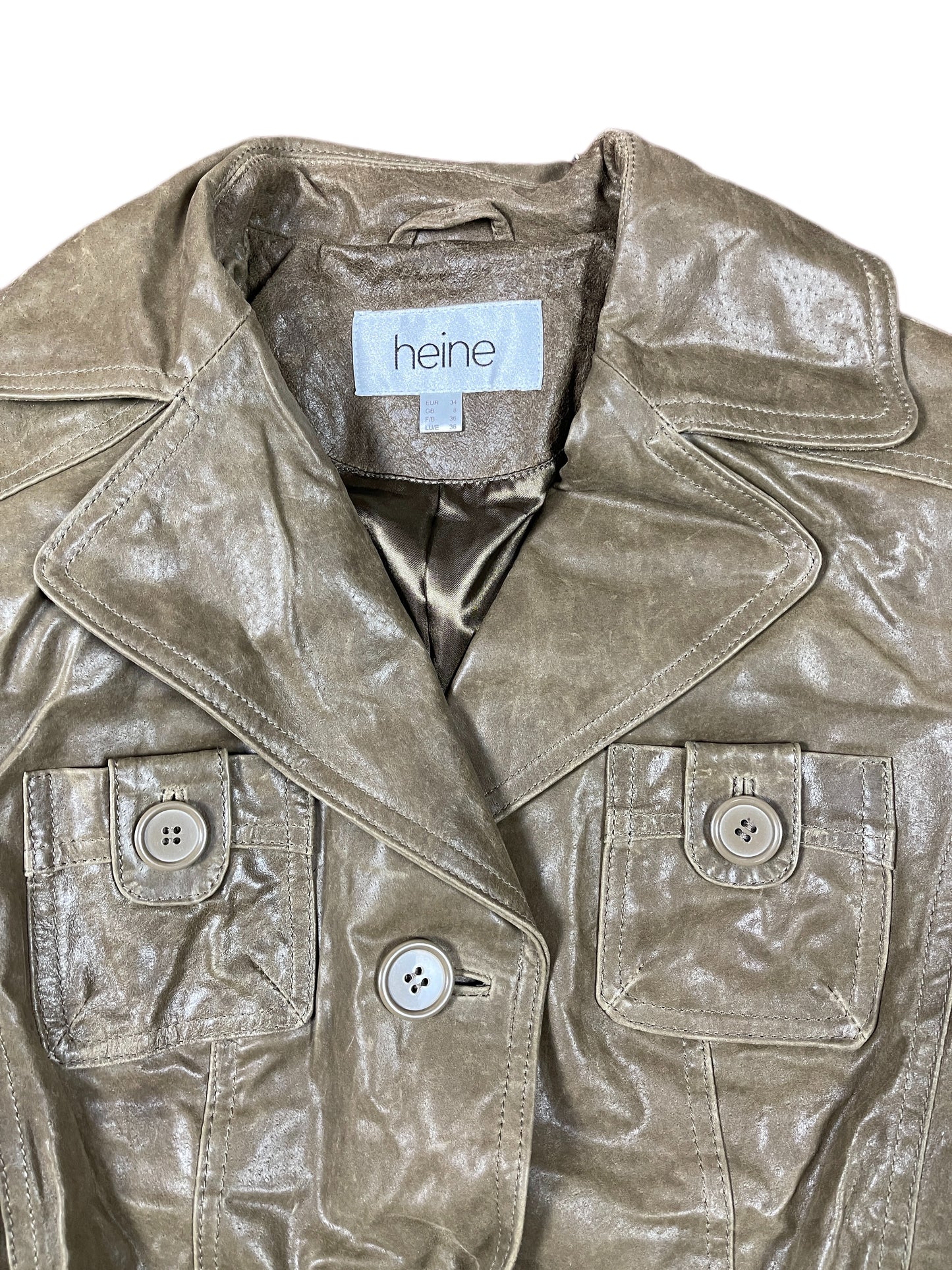 Y2k Heine Heather Coat Brown - XS