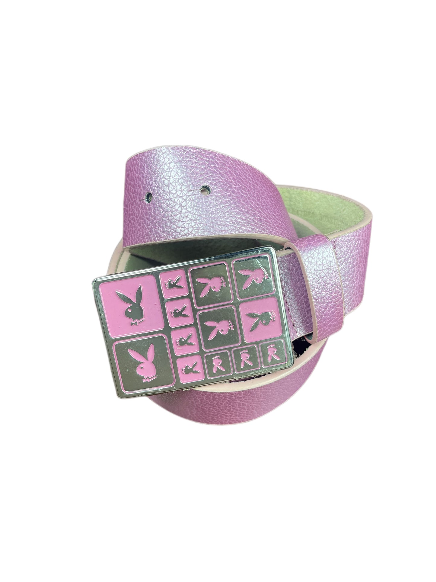 Y2k Playboy Leather Plug Belt Pink 2004