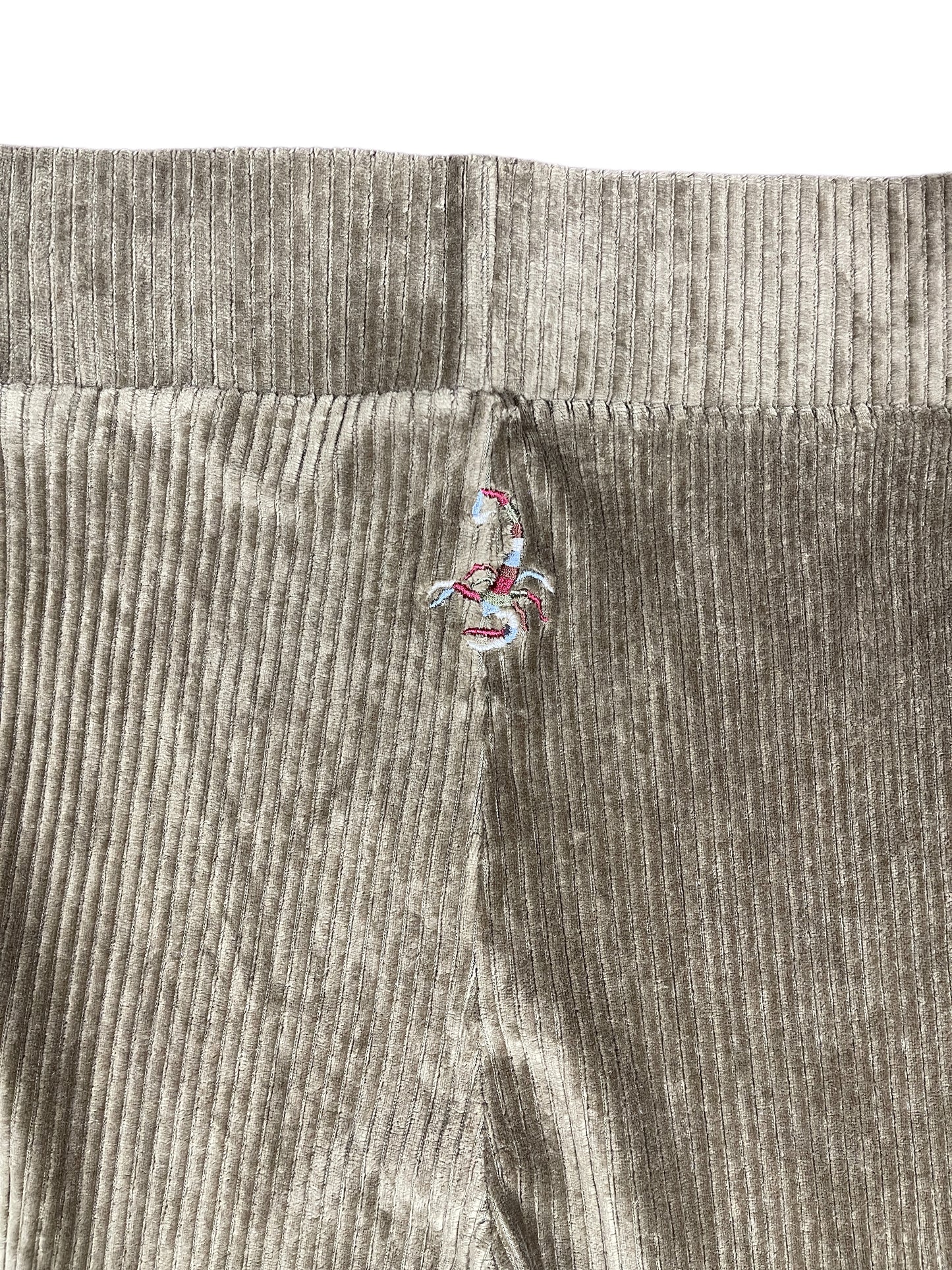 Y2k Corduroy Stretchy Pants Brown Scorpion - M