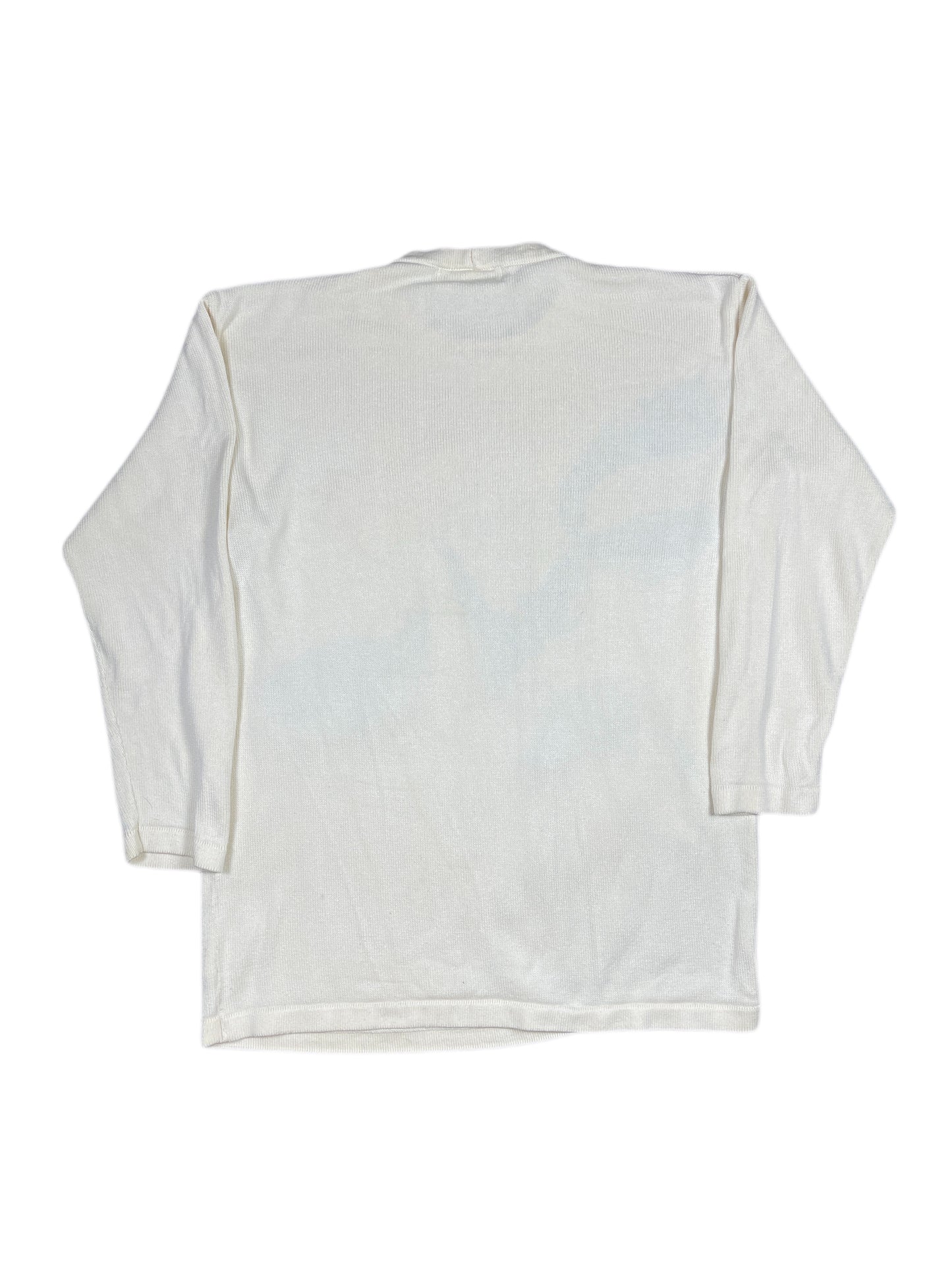 Vintage Iceberg 1992 Daisy Disney Knitted Sweatshirt Cream - XXL