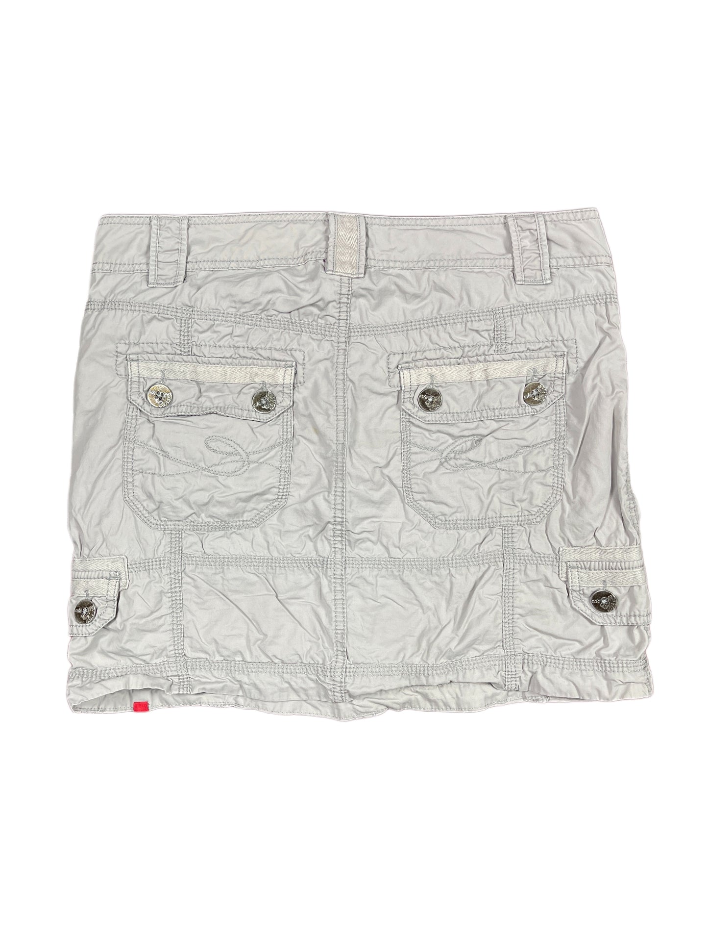 Y2k Esprit Low Waist Skirt Gray - M