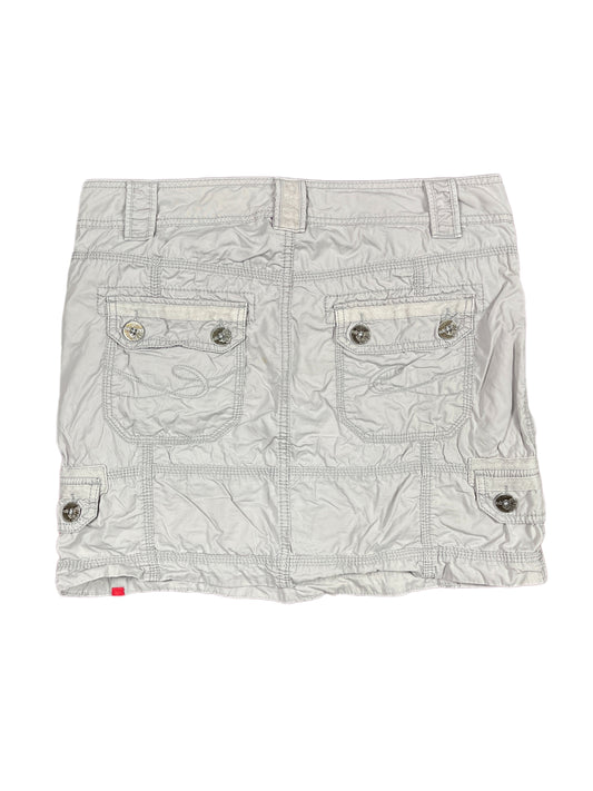 Y2k Esprit Low Waist Skirt Gray - M