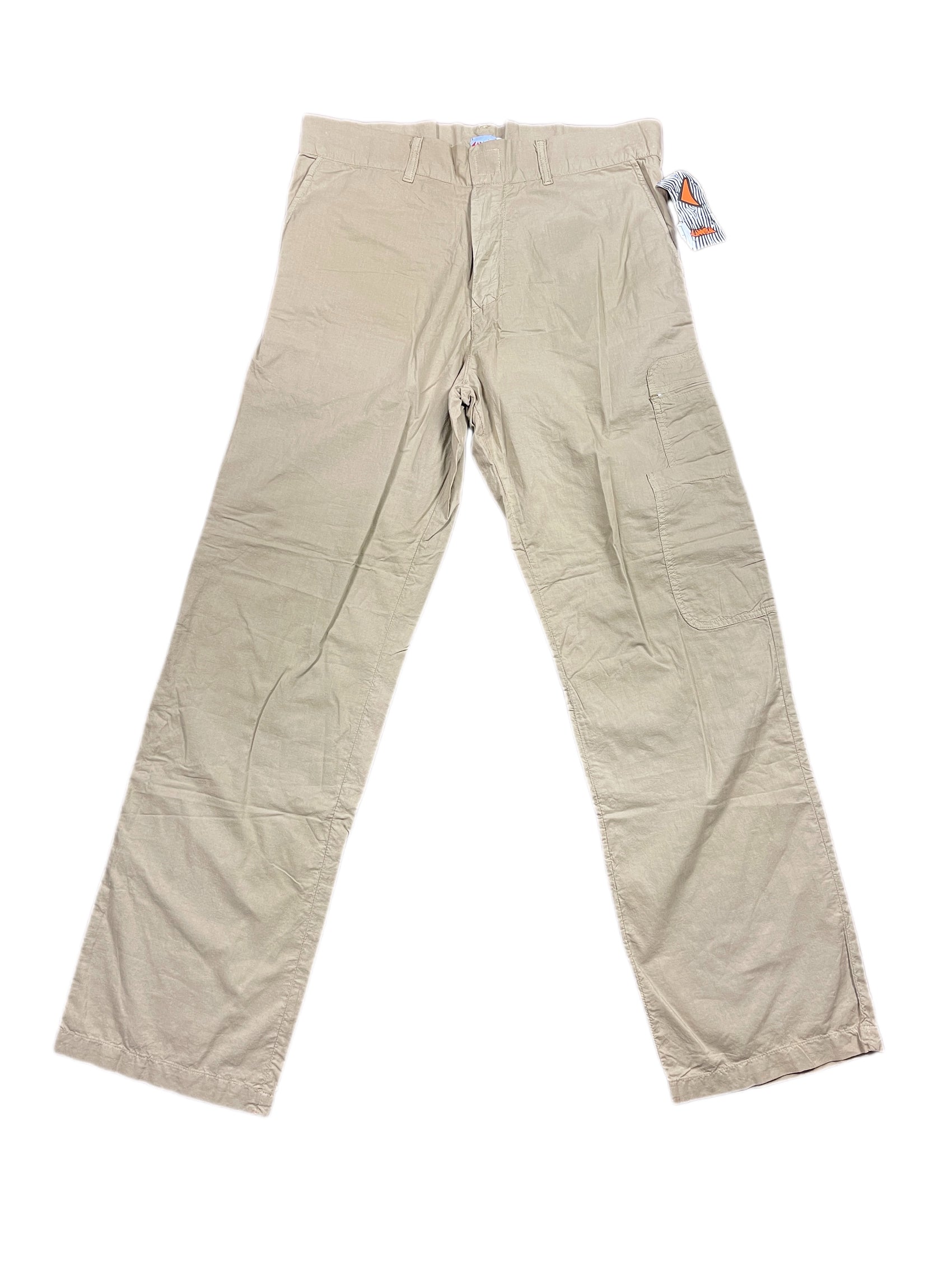 Y2k Cannibal Bootcut Cloth Pants Beige - XL