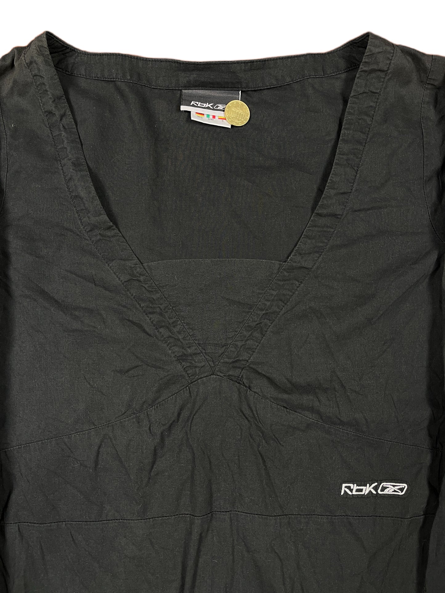 Y2k Reebok Long Sleeve Dress Black - S