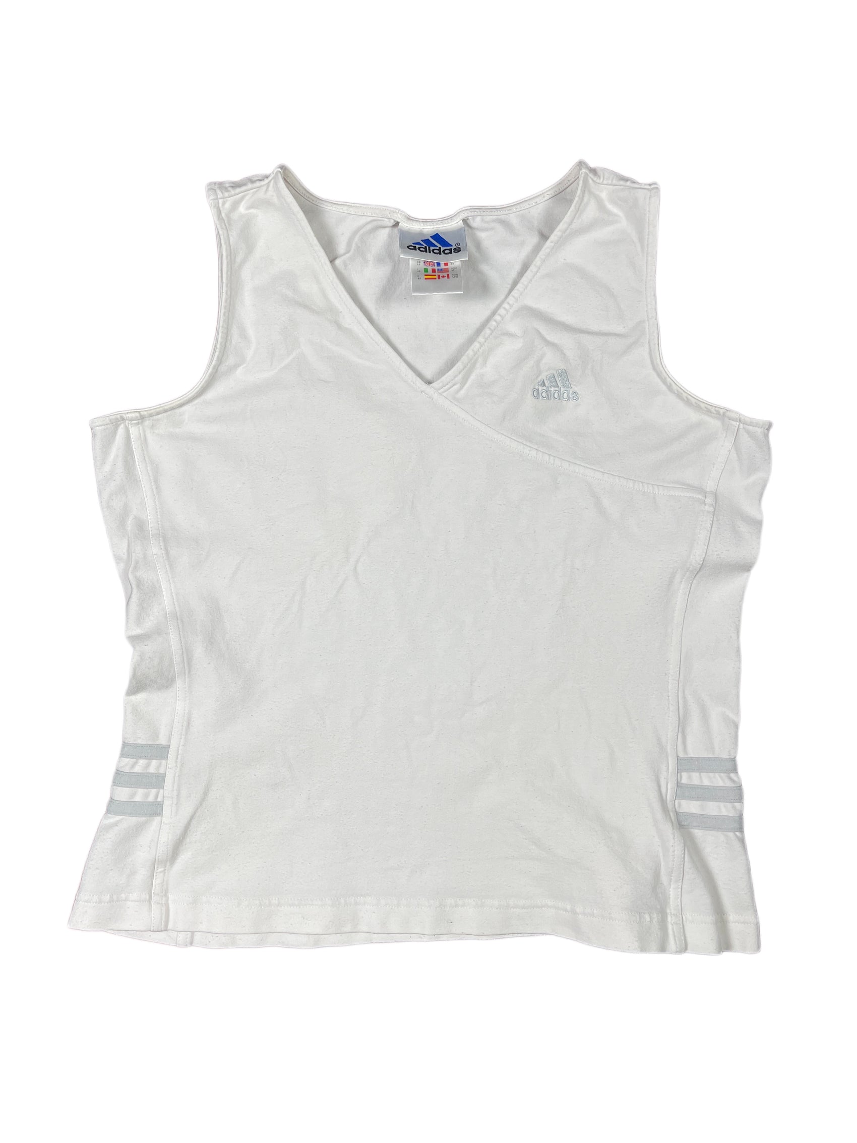 Vintage Adidas Sleeveless Top White - L