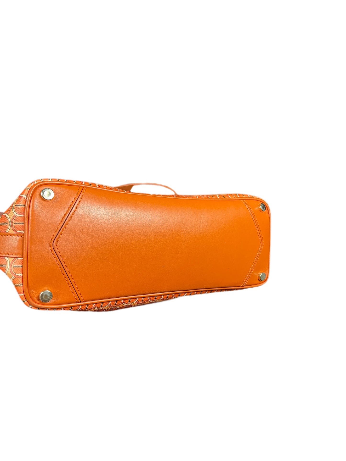 Davidoff Leather Shoulder Bag Orange