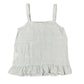 Y2k Sleeveless Top Cream White - L