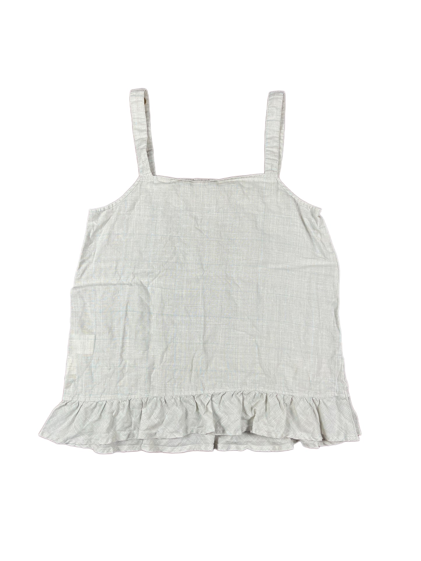Y2k Sleeveless Top Cream White - L