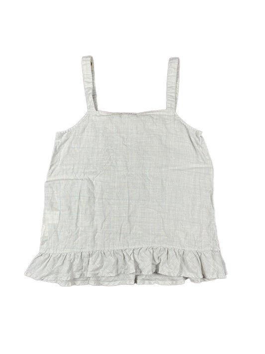 Y2k Sleeveless Top Cream White - L