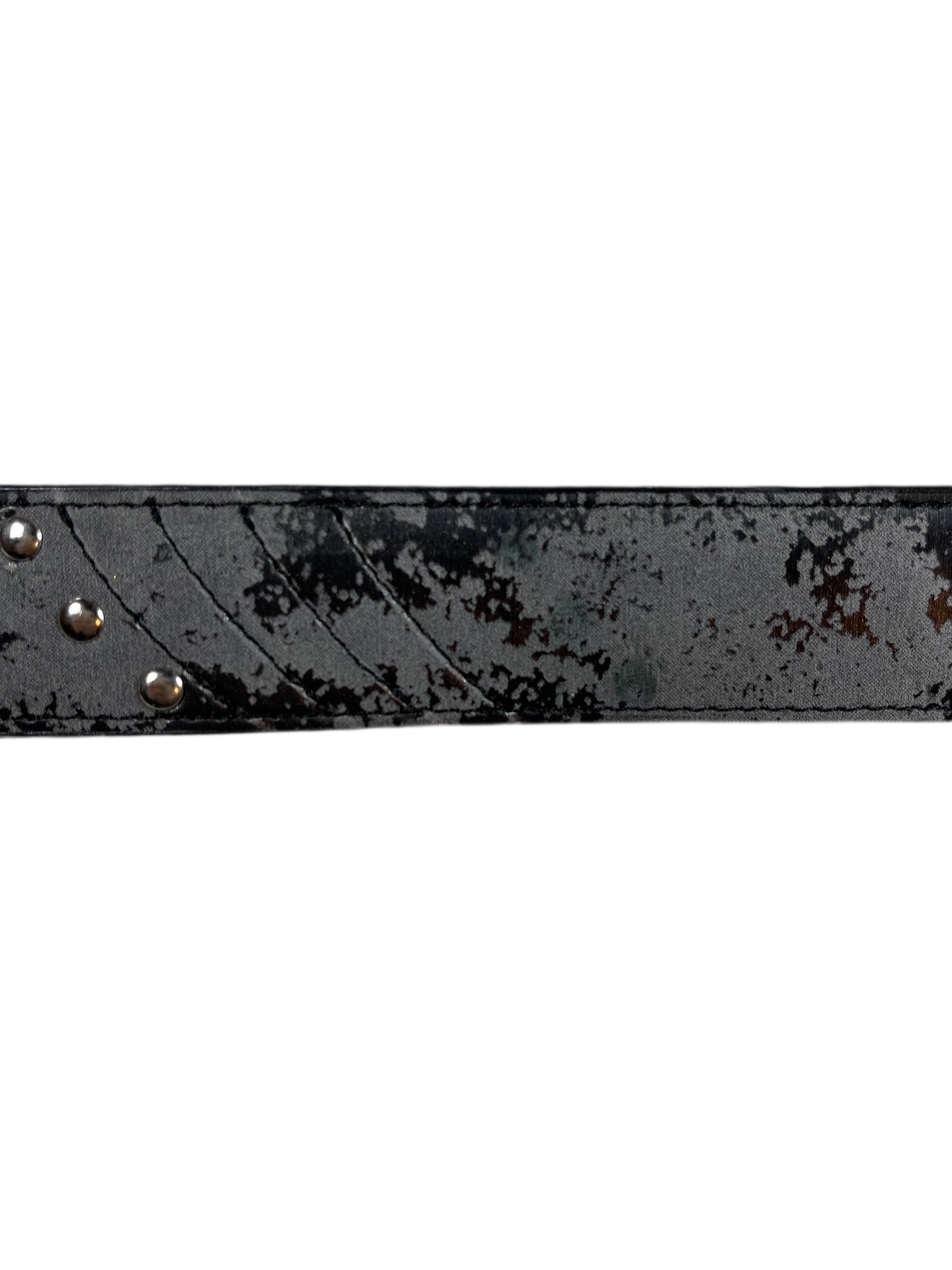 Y2k Playboy Belt Black Gray 2004