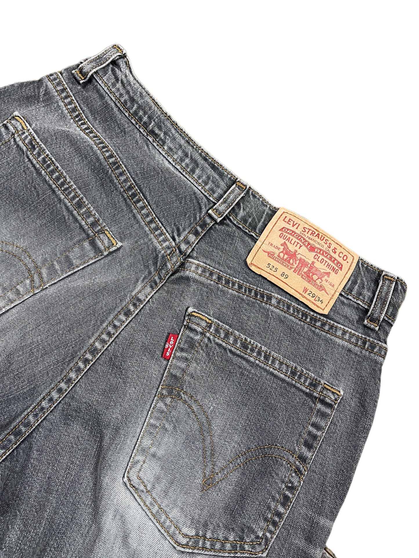 Y2k Levi's Low Waist Flared Denim Pants Gray - M/L