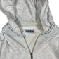 Vintage Adidas Zip Sweatshirt Grey Cotton Blend M