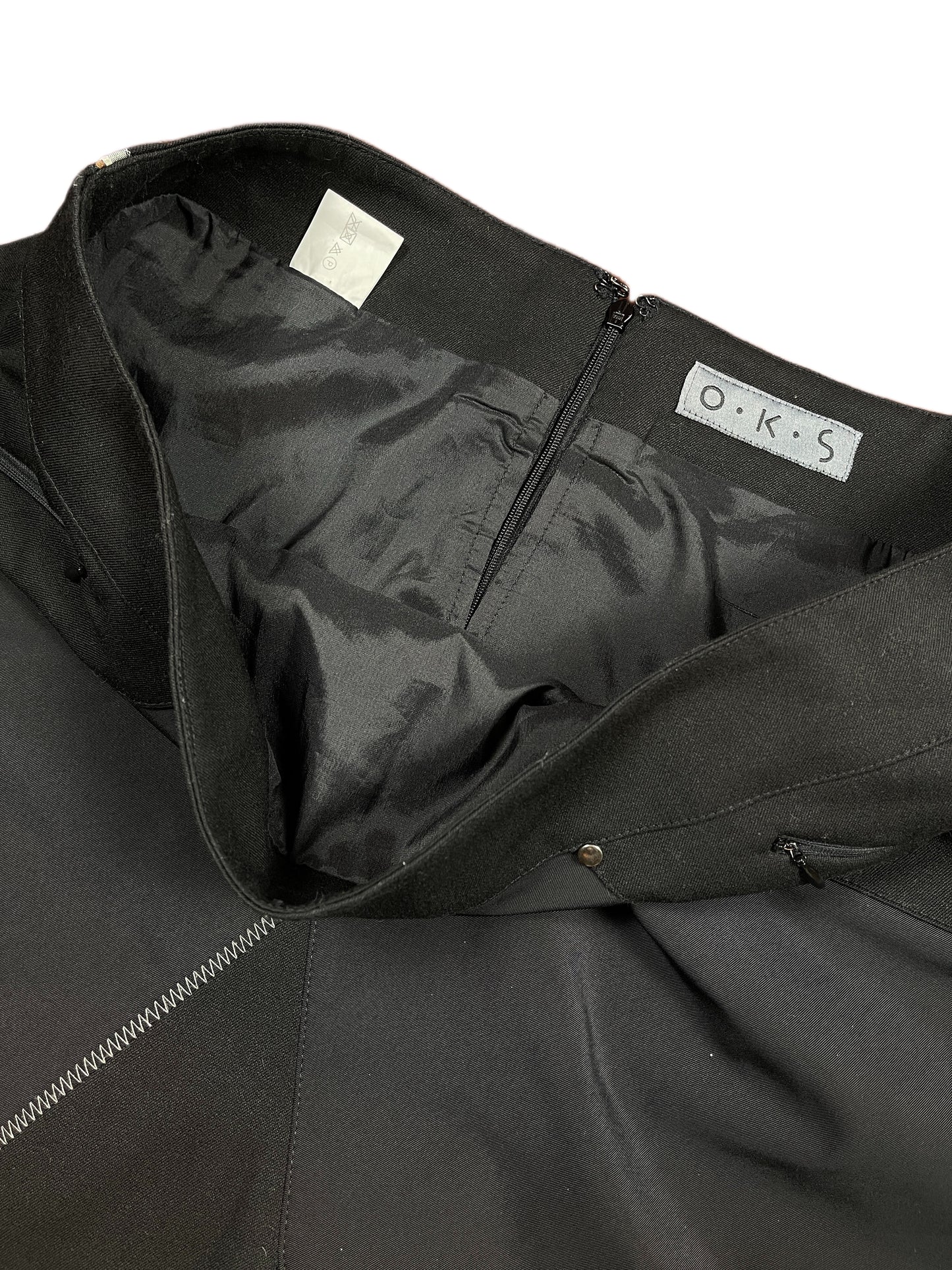 Y2k OKS Skirt Black - XL