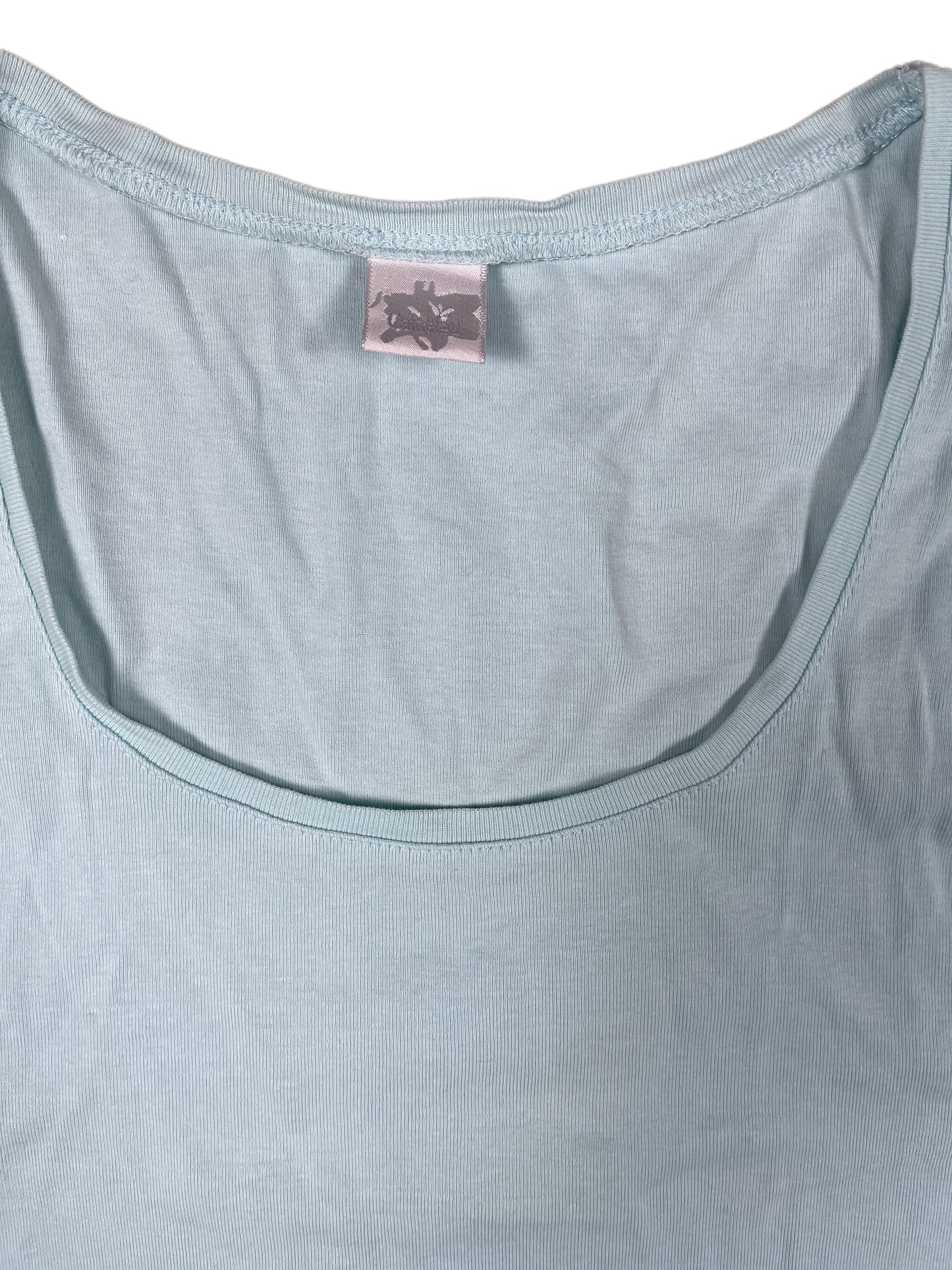 Y2k Camaieu Sleeveless Top Blue - S