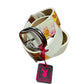 Y2k Playboy Leather Belt White 2004