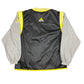 Vintage Adidas 2000s Sport Jacket Vest Gray Black Yellow - M