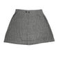 Vintage Etam High Waist Mini Skirt Grey Black - XS