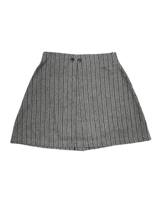 Vintage Etam High Waist Mini Skirt Grey Black - XS