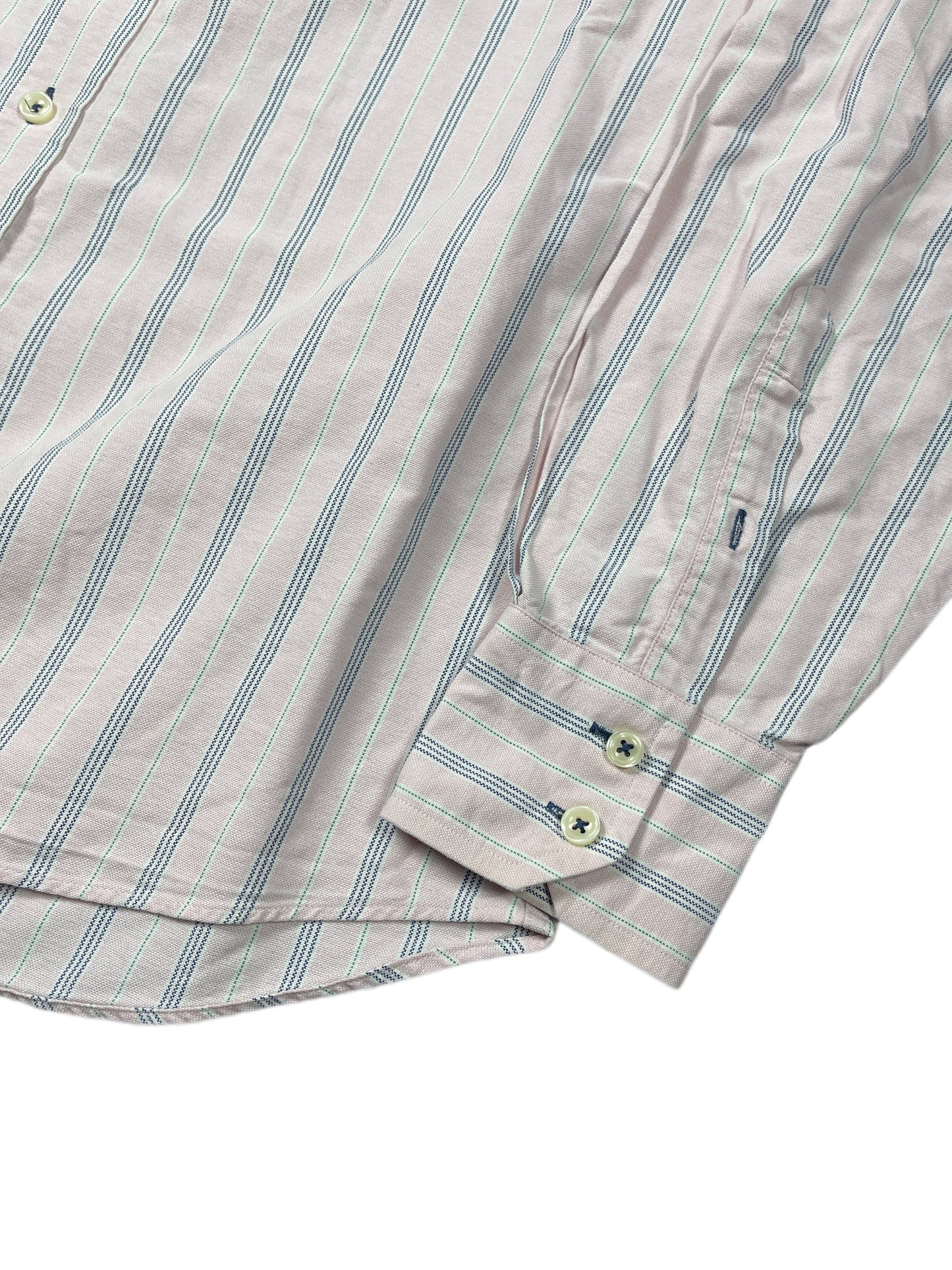 Vintage Titto Bluni Long Sleeve Shirt Striped Rose - L