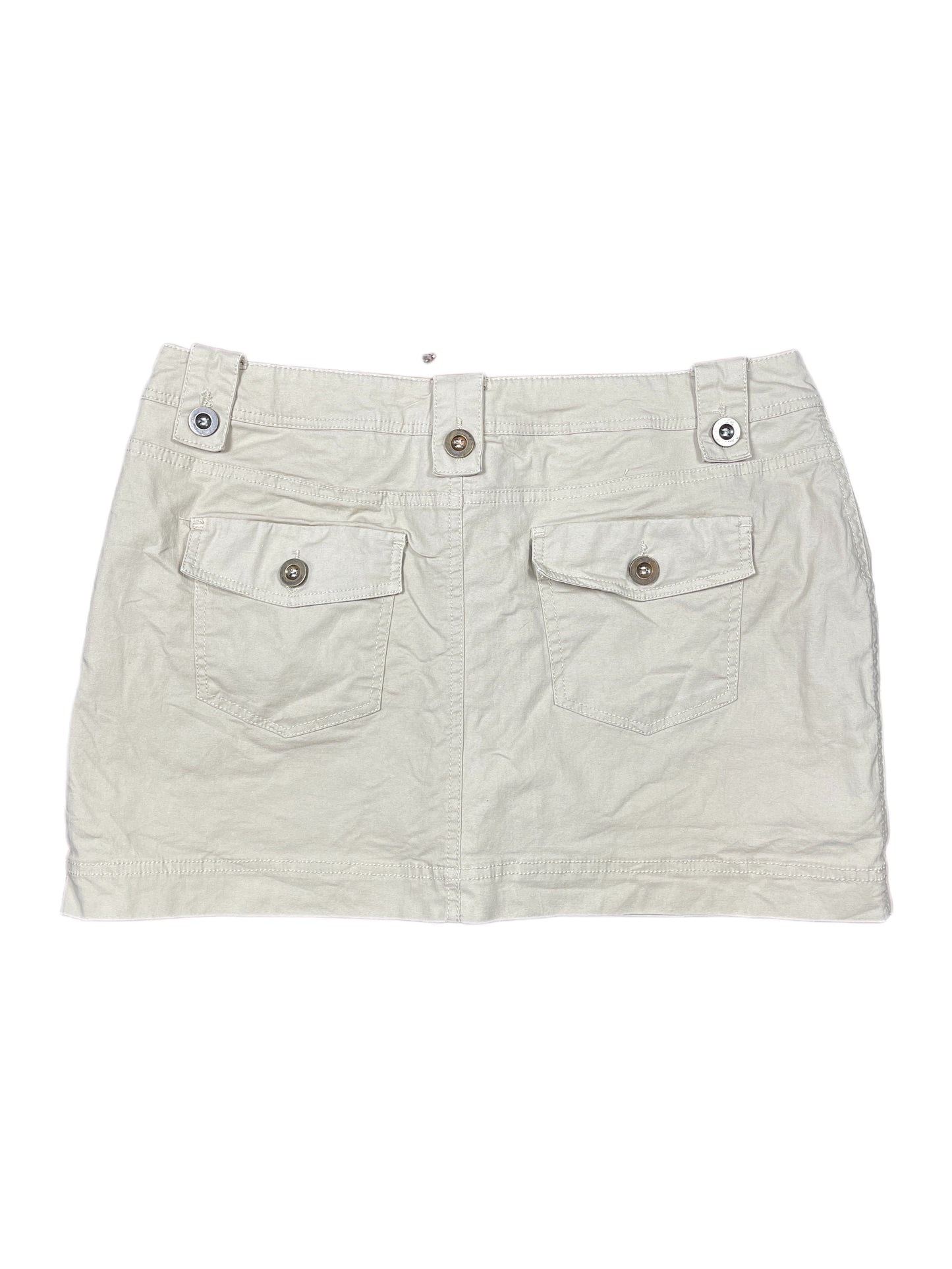 Y2k In Extenso Mini Skirt Beige - M