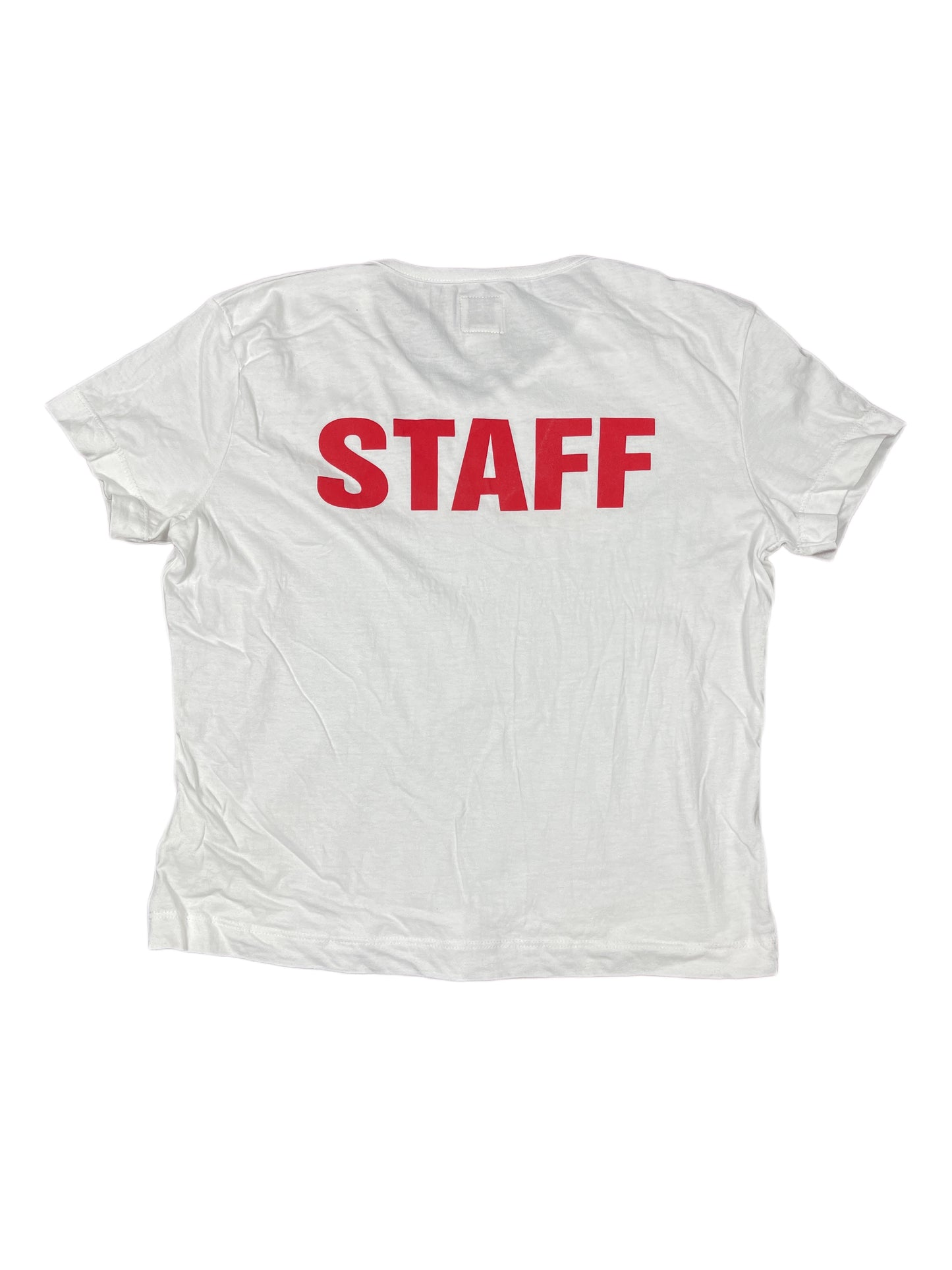 Y2k Miss Sixty Staff Short Sleeve Top White - M