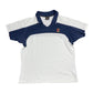 Y2k 2000s Nike Challenge Court Short Sleeve Top Tennis Sport White Navy M