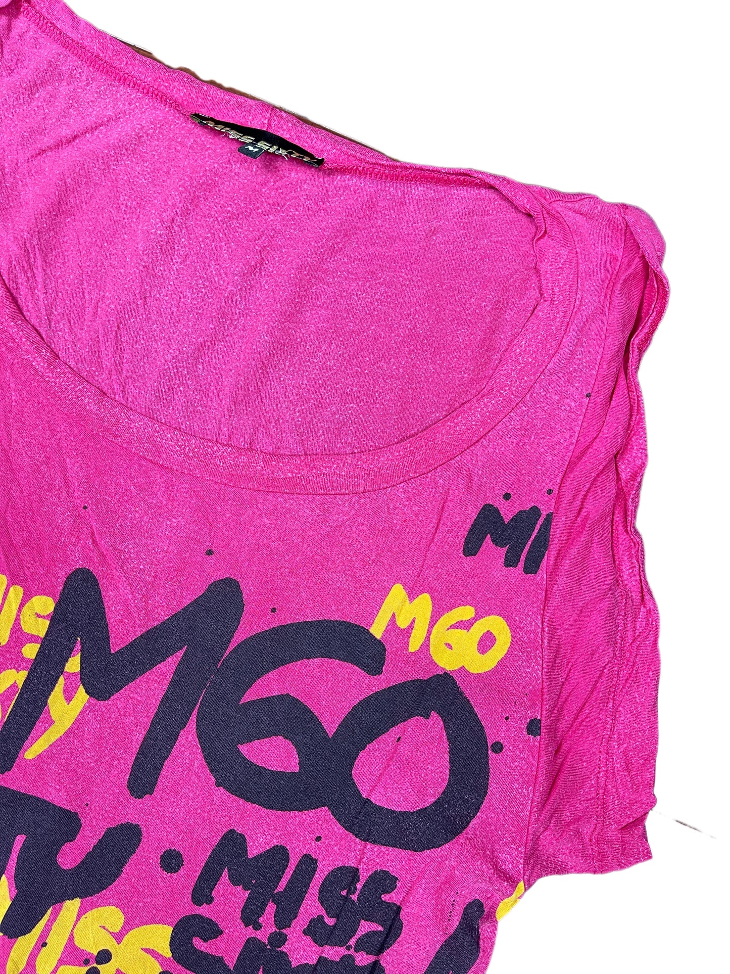 Y2k Miss Sixty Sleeveless Top Pink - M