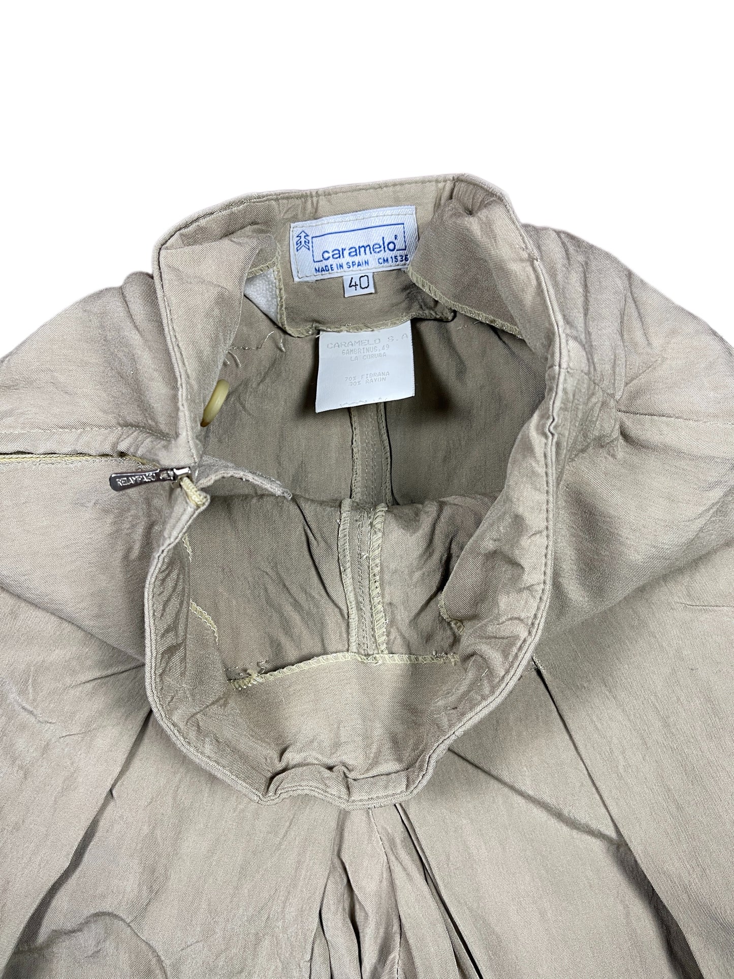 Vintage Caramelo Short Balloon Pants Beige - L