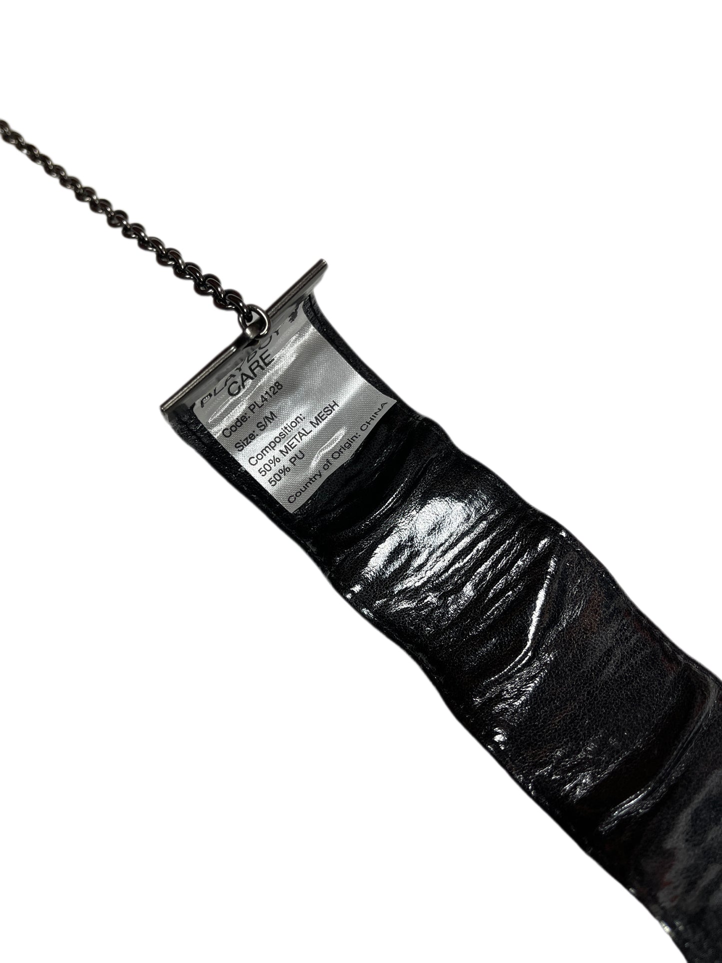 Y2k Playboy Metal Mesh Belt Black 2004
