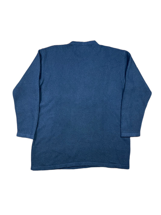 Vintage Iceberg 1992 Dumbo Knitted Sweatshirt Blue Navy - XL