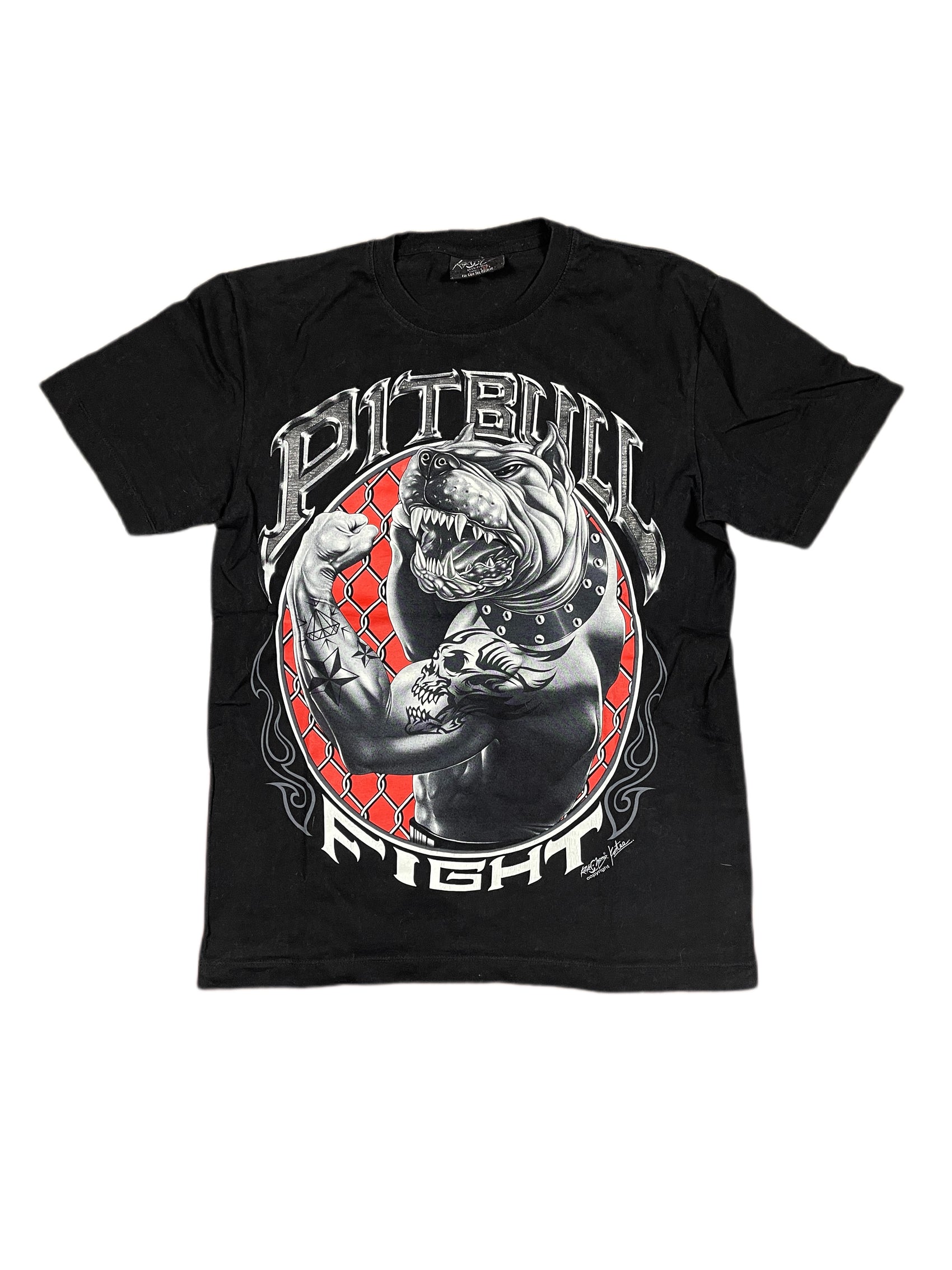 Y2k Rock Chang Pitbull T-shirt Black - M