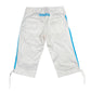 Y2k Adidas Low Waist Sport Capri Pants White Blue - S