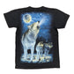 Vintage Rock Eagle Singlestitch Wolf T-Shirt Black - S